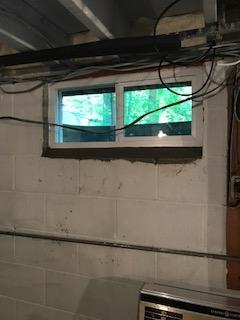 Inside View of New Basement Window