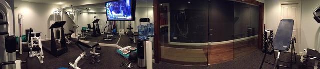 Panoramic View of Home Gym