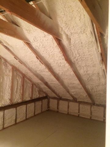 After Spray Foam Installation