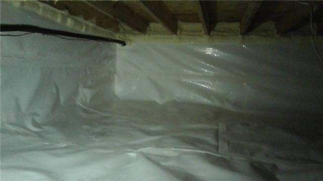 Spray Foam Insulation Seals Crawl Space