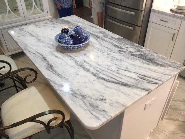 A Sleek Kitchen Island Installation