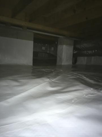 Wrapping Crawl Space Piers