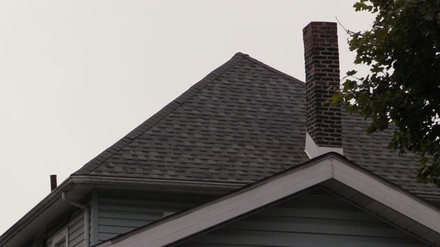 The roof on the back of this Easton home is looking great, and it is all thanks to the skilled installation crew at Pinnacle Exteriors