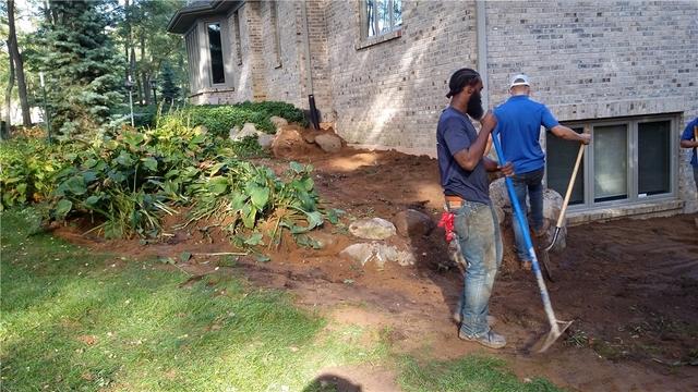 Back Filling And Replacing Landscaping