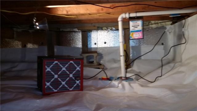 Sanidry Sedona, Sump System Remove Water