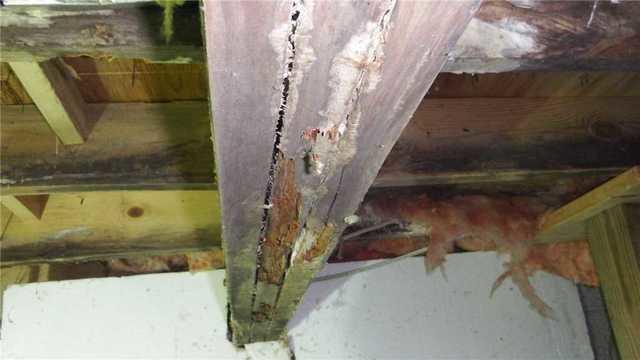 Cracking Support Beam in Crawl Space