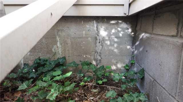 Cracked Foundation in Wet Crawl Space