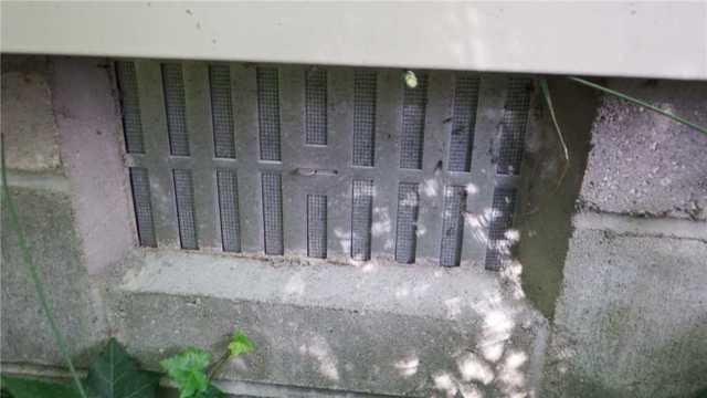 Exterior View of Crawl Space Vent