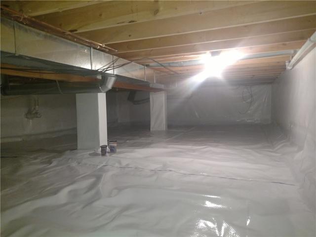 Finished Crawl Space Much Brighter