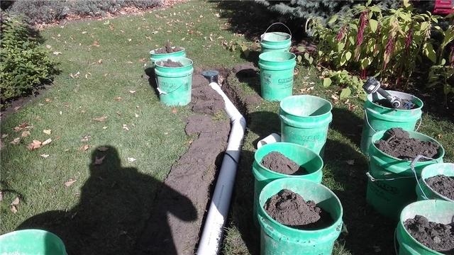 Discharge Line Routes Water Away