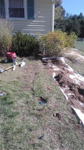 Sump Discharge Lines Buried