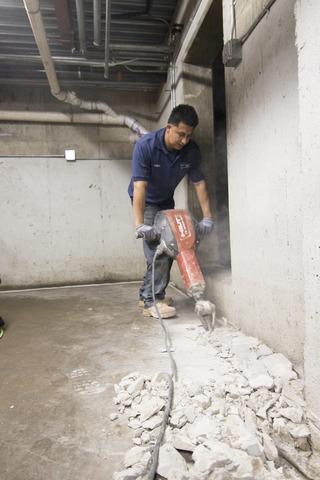 Drilling French Drain