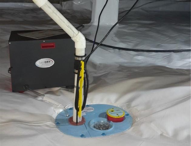 After - Crawl Space Sump Pump and Dehumidifier