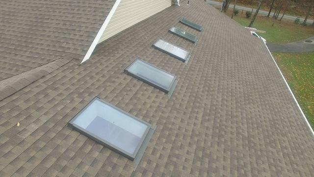 These skylights are over an interior pool, look incredible, and will definitely be providing the light and protection these homeowners need at their home.