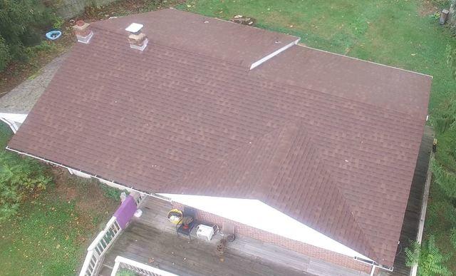 The roof looks stupendous overall, and with it's home lifetime warranty included, it will give Maureen peace of mind until she decides to sell the home, with the transferrable warranty.