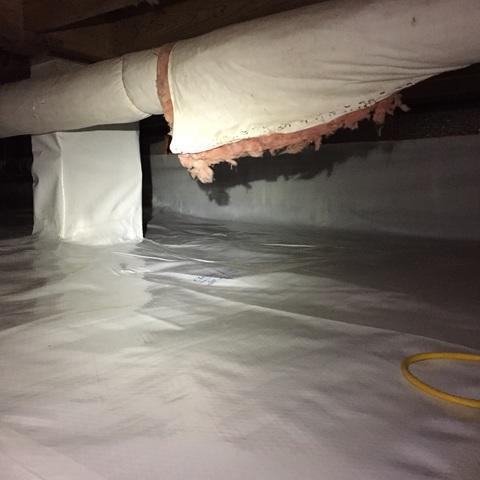CleanSpace Vapor Barrier Installed