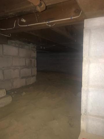 An untreated crawlspace creates a whole mess of problems under the house. Water and moisture can make the wood rim joists and support beams weak and moldy.