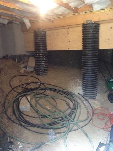 Dirt Floor and Wood Joists