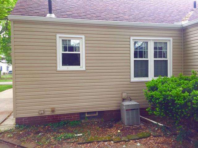 Backview of Newly Installed Siding