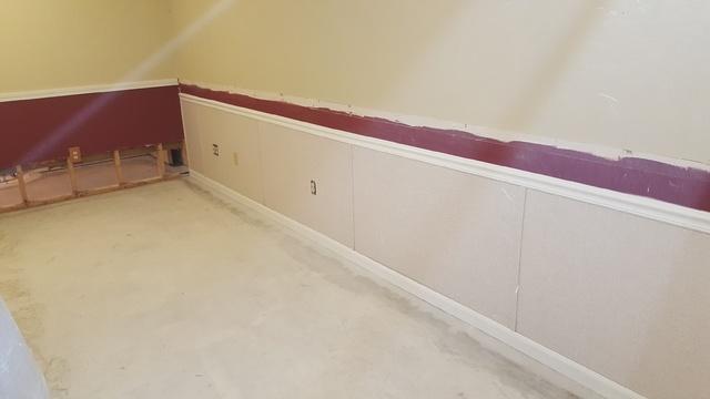 Progression of Half Wall Restoration