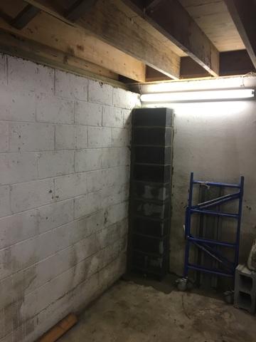 Our homeowner now has a functioning foundation/garage that can be used as a shop for storage or to park cars.