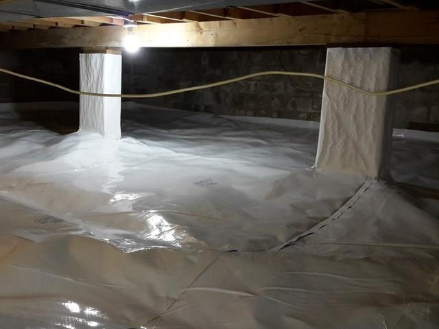 Clean and dry crawl space