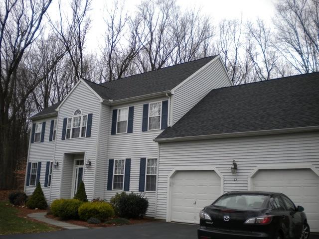 Power washed vinyl siding