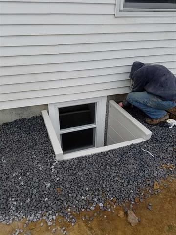 Egress Window Being Installed