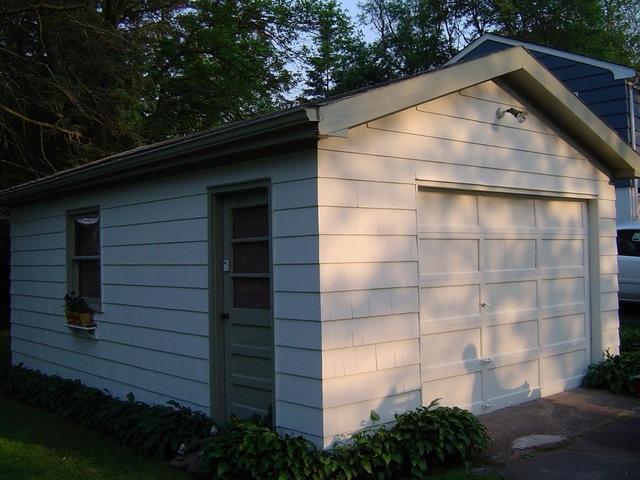 New paint on an old garage