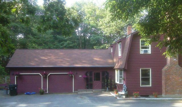 Colonial home with new exterior paint