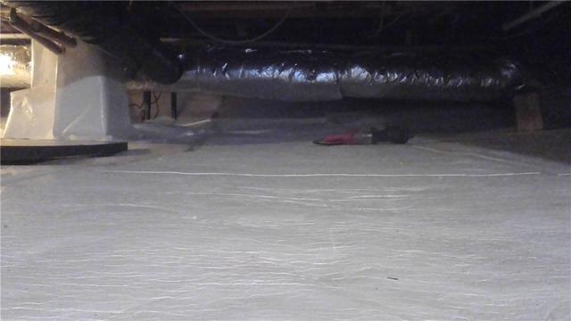 Our CleanSpace crawl space system works wonders at keeping water out and cleaning up the look of your dirty crawlspace. Water wont be able to get in, so mold and safety issues won't be a problem for this family's cottage.