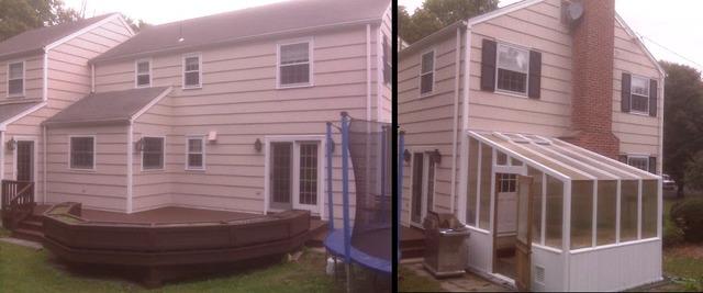 Before & After: New sunroom & shutters