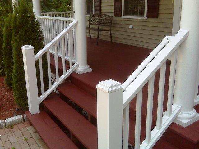 Painted front porch