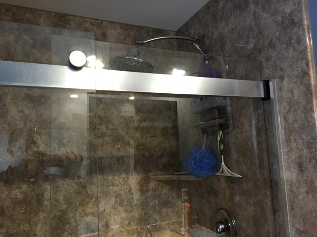 Beautiful glass door bathtub enclosure Installed!