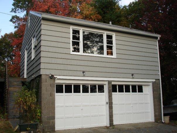 Painted garage