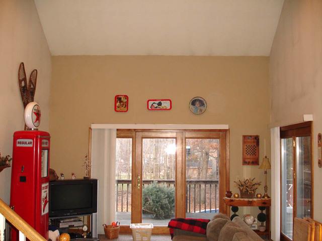 Before the living room was painted