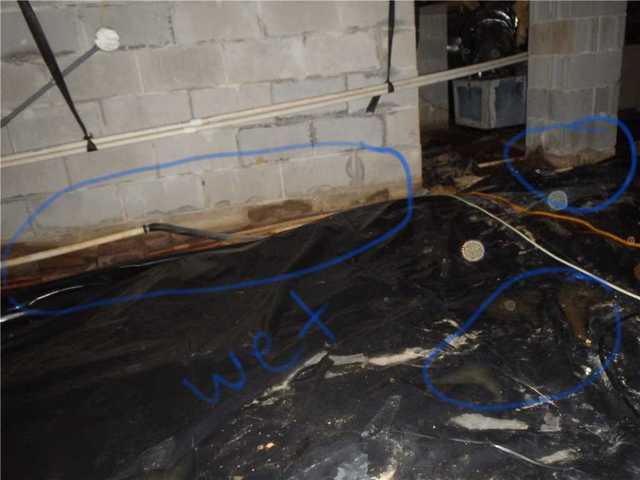 Wet Crawl Space