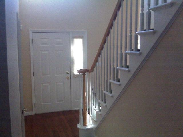 Painted entryway & staircase