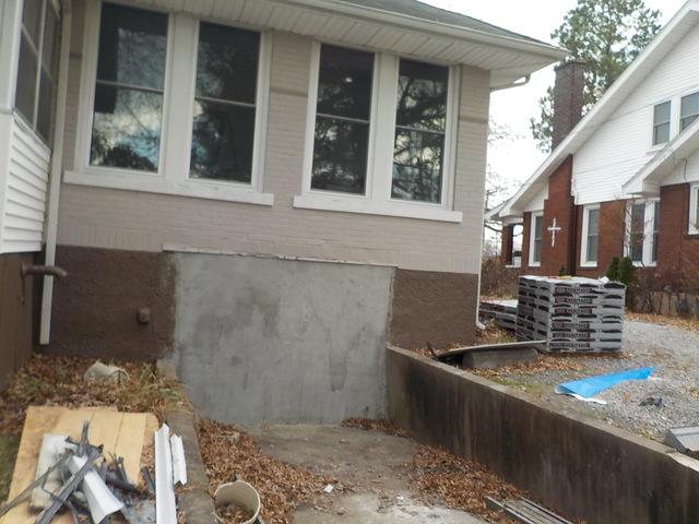 Garage entry covered.