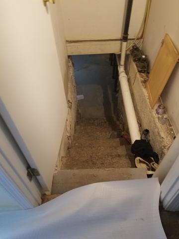 CleanSpace Leading To Basement Stairs