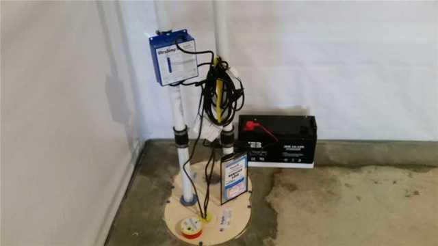 Water Guard Connected to One of Two Triple Safe Sump Pump Systems