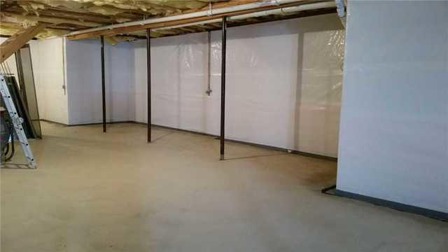 Clean Space Vapor Barrier Installed