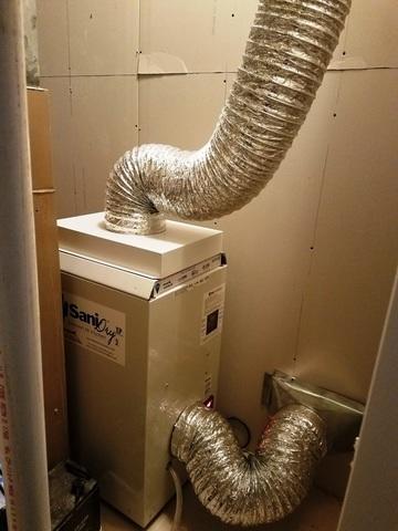 Sani-Dry Dehumidifier Installed