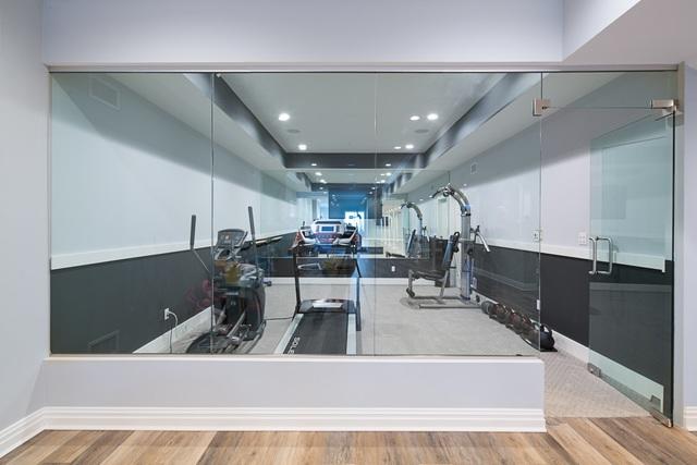 Custom Glass Wall Installed