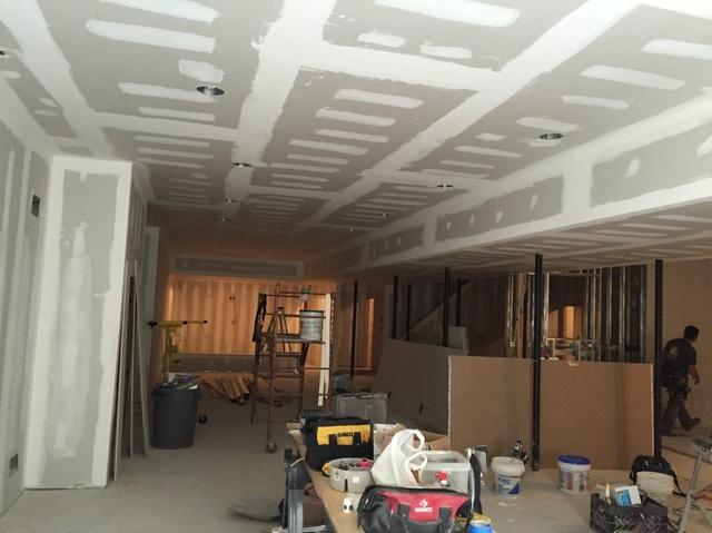 Extended width of the Soffit throughout the basement