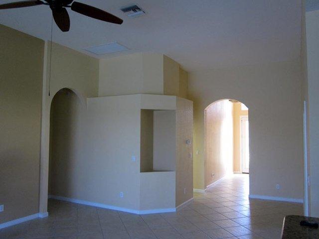 Newly painted living area