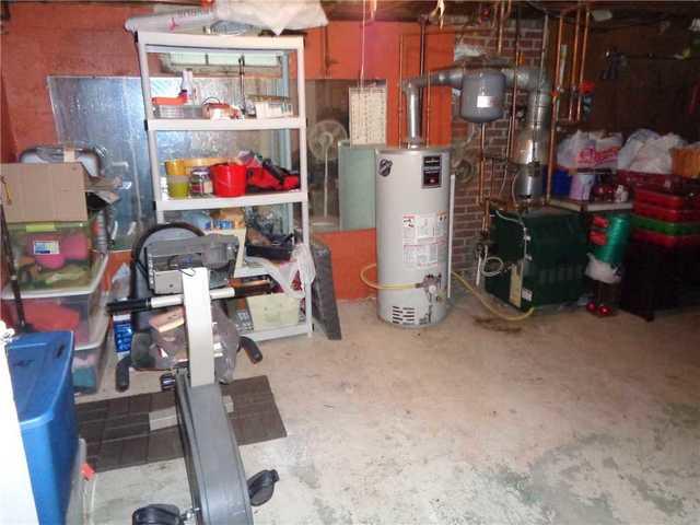 Cluttered and Unwelcoming Basement