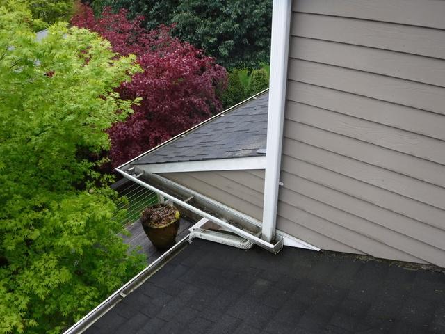 Prevent gutter debris and buildup