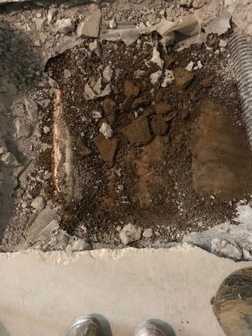 Sump Pit Prepared in Evansville