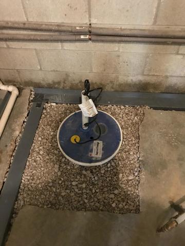 TripleSafe Sump Pump System Installed